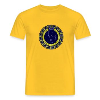 ORION INTERGALACTIC - T-shirt homme - jaune - Devant - AI Model Male 178 dark (178cm)