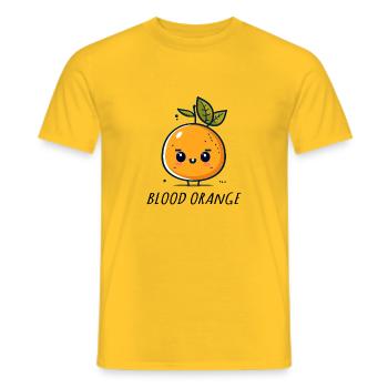 Blood Orange - Men's T-Shirt - yellow - Front - AI Model Male 178 dark (178cm)