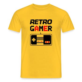 Joueur 01 - T-shirt homme - jaune - Devant - AI Model Male 178 dark (178cm)