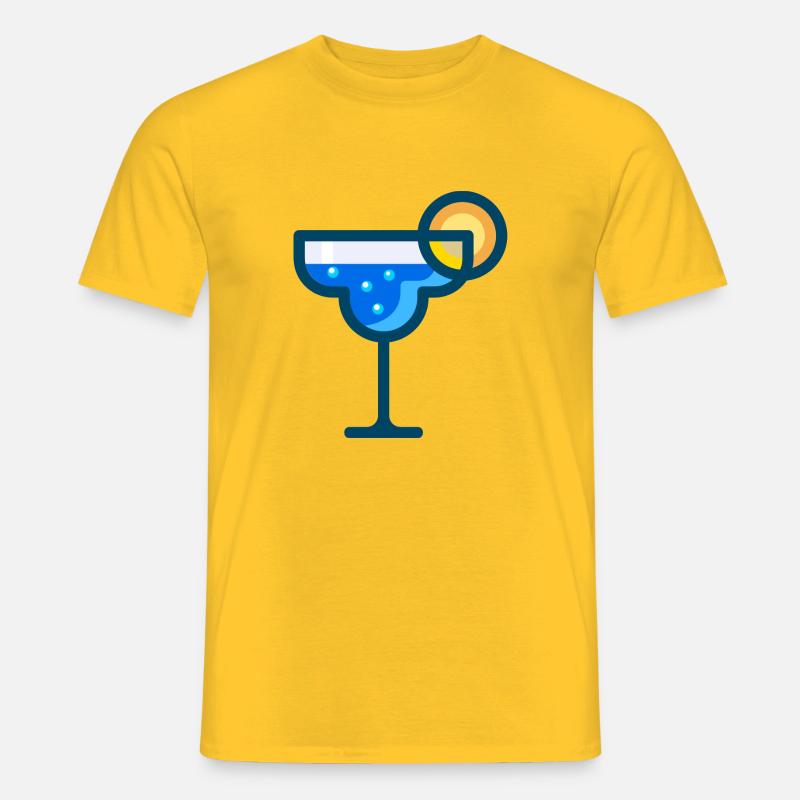 martini Cocktail bartender barkeeper bar - Männer T-Shirt - Gelb