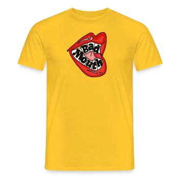 Bad Mouth - T-shirt homme - jaune - Devant - AI Model Male 178 dark (178cm)