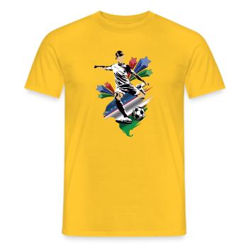 Ouzbékistan - Ouzbékistan - Drapeaux - T-shirt homme - jaune - Devant - AI Model Male 178 dark (178cm)