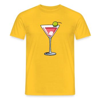 Pornstar - Männer T-Shirt - Gelb - Vorne - AI Model Male 178 dark (178cm)