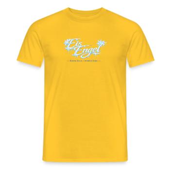 Eisengel Kalter Blick Warmes Herz - Männer T-Shirt - Gelb - Vorne - AI Model Male 178 dark (178cm)