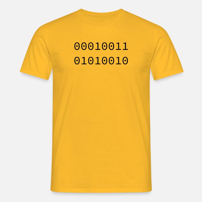 1982 Binary - Men's T-Shirt - yellow