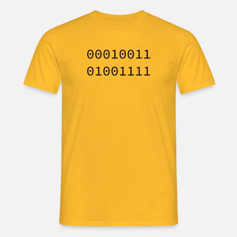 1979 Binary - Men's T-Shirt - yellow