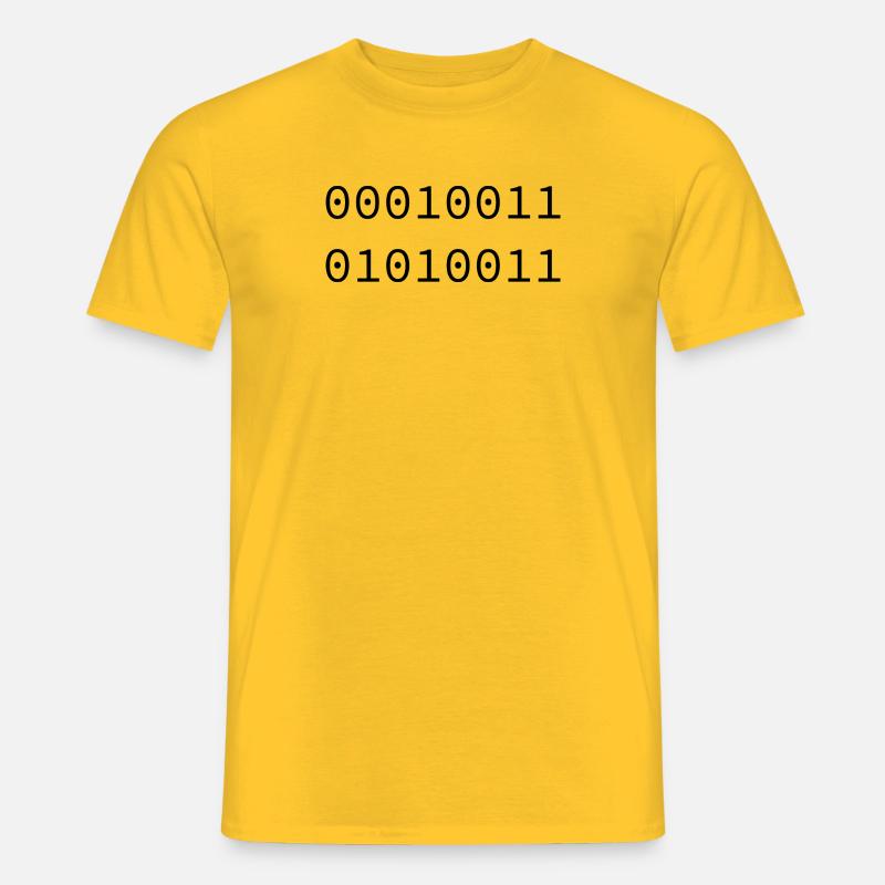 1983 Binär - Männer T-Shirt - Gelb
