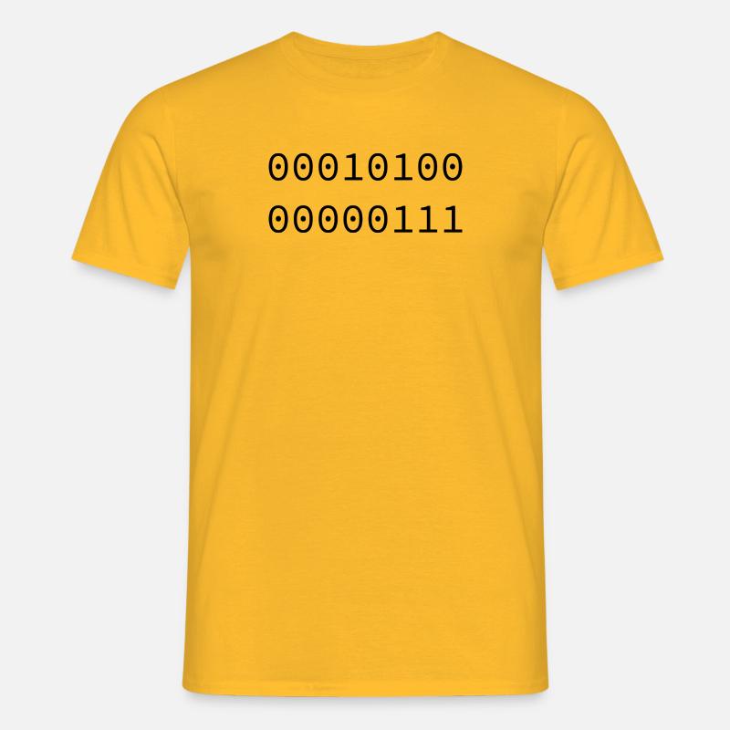 2007 Binary - Men's T-Shirt - yellow