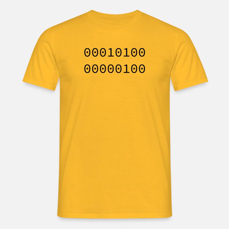 2004 Binary - Men's T-Shirt - yellow