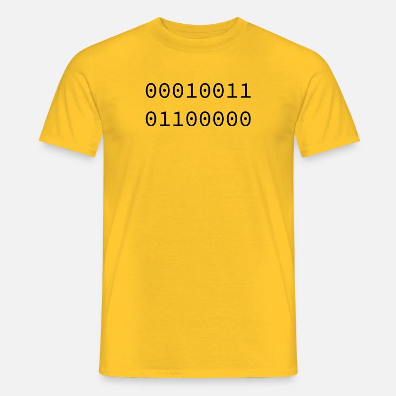 1996Binär - Männer T-Shirt - Gelb