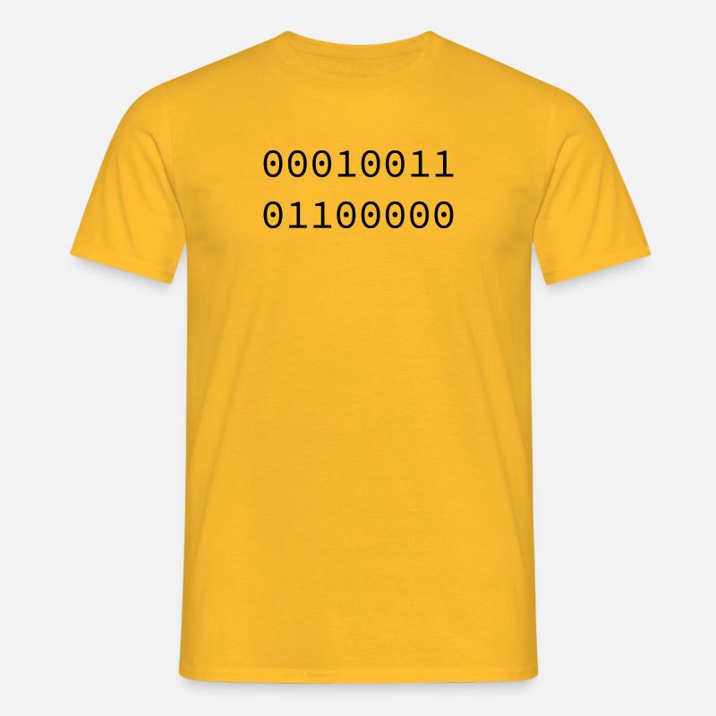 1996Binary - Men's T-Shirt - yellow