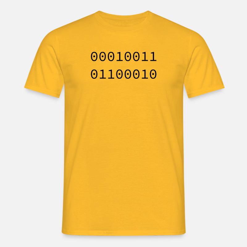 1998 Binary - Men's T-Shirt - yellow
