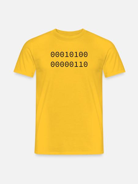 2006 Binary - Men's T-Shirt - yellow