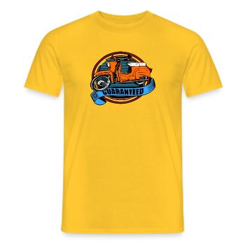 Simson KR 51 Schwalbe Cyclomoteur - T-shirt homme - jaune - Devant - AI Model Male 178 dark (178cm)