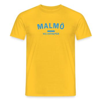 Wachsendes Malmö Heliotrop Design - Männer T-Shirt - Gelb - Vorne - AI Model Male 178 dark (178cm)