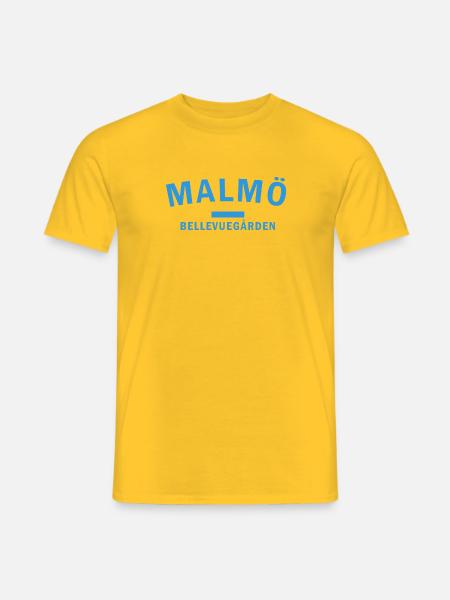 Sea view Skyline Activation time Malmö - Men's T-Shirt - yellow