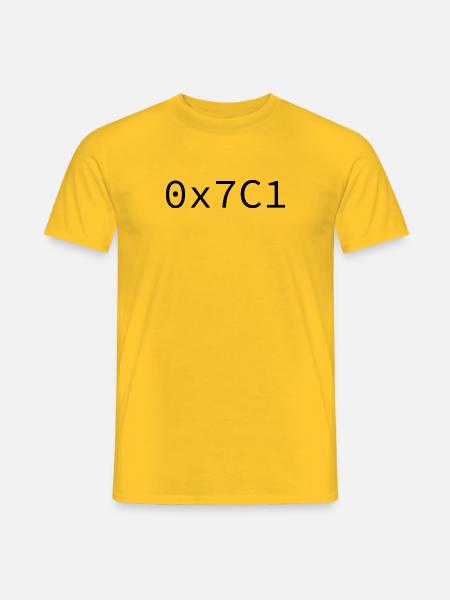 1985 Hexadécimal - T-shirt homme - jaune