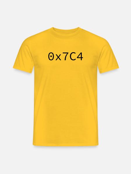 1988 Hexadecimal - Men's T-Shirt - yellow