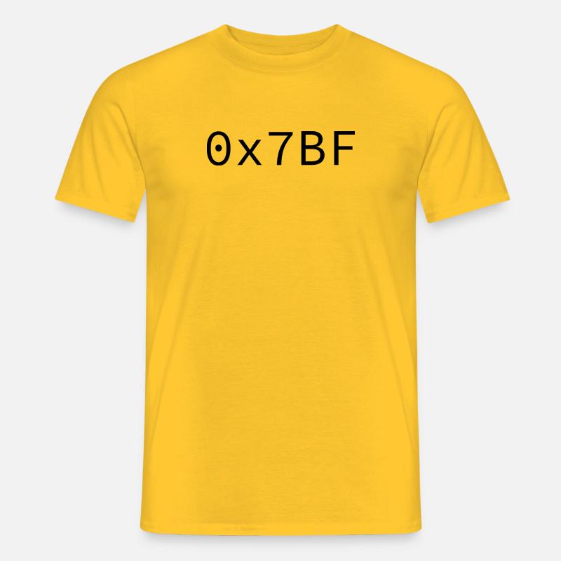 1983 Hexadezimal - Männer T-Shirt - Gelb