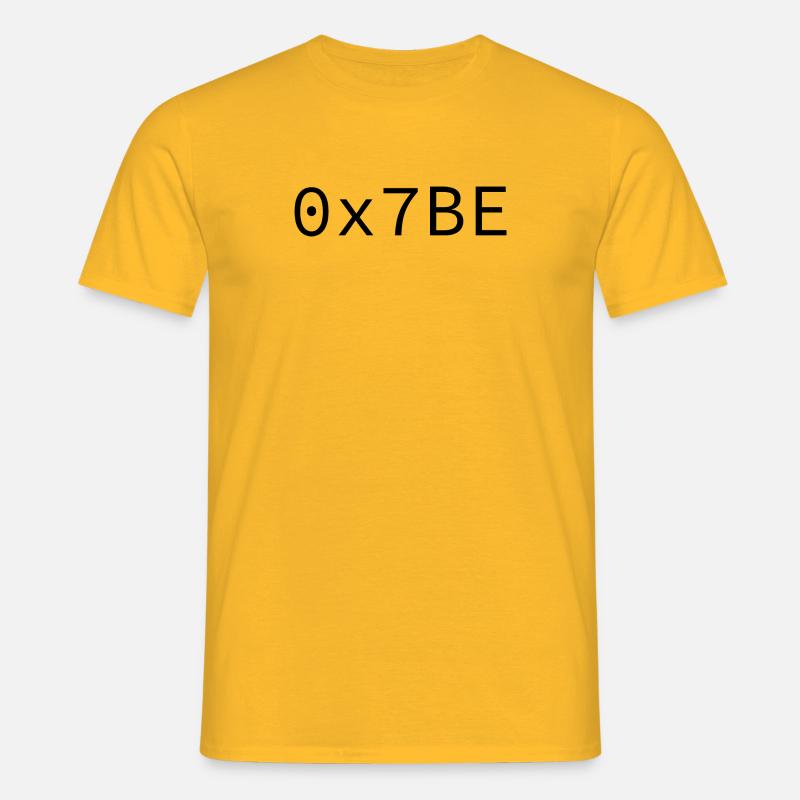 1982 Hexadezimal - Männer T-Shirt - Gelb