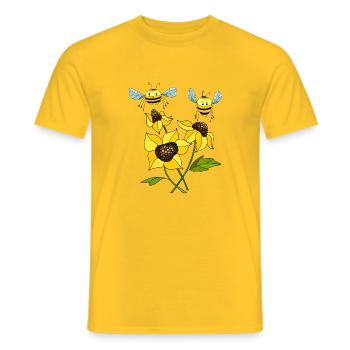 Insekten - Männer T-Shirt - Gelb - Vorne - AI Model Male 178 dark (178cm)