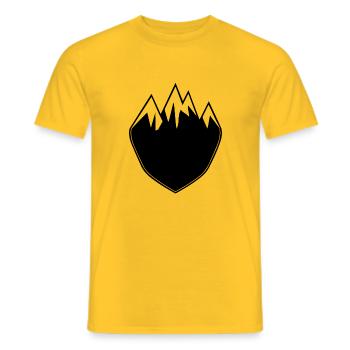 Adventure Travel Hiking Mountain - Männer T-Shirt - Gelb - Vorne - AI Model Male 178 dark (178cm)