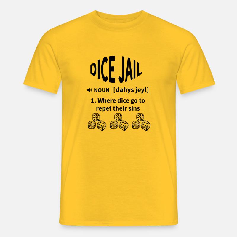 boardgame chess backgammon game night - Männer T-Shirt - Gelb