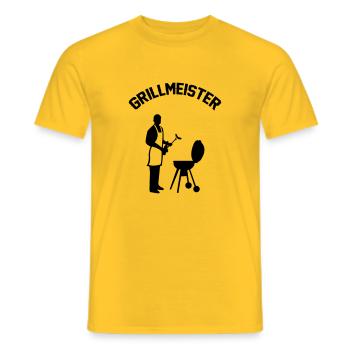 Grillmeister - Männer T-Shirt - Gelb - Vorne - AI Model Male 178 dark (178cm)