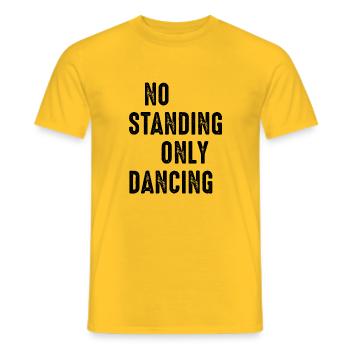 Dancing Dance Music - Männer T-Shirt - Gelb - Vorne - AI Model Male 178 dark (178cm)