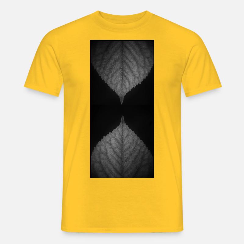 Inverted Leaves - Männer T-Shirt - Gelb