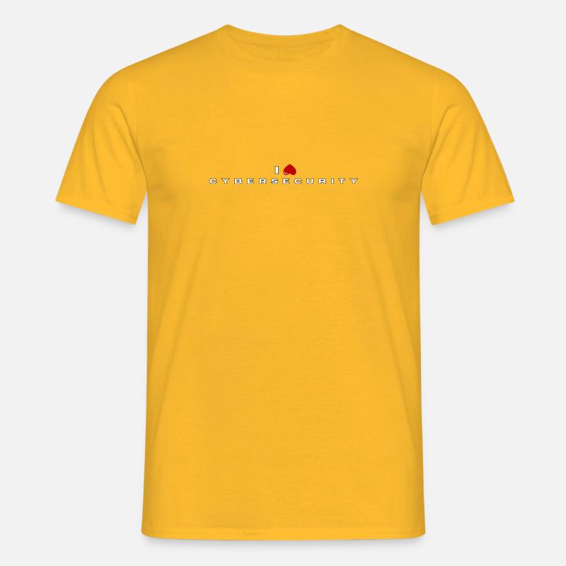 I hate Cybersecurity - Men's T-Shirt - yellow
