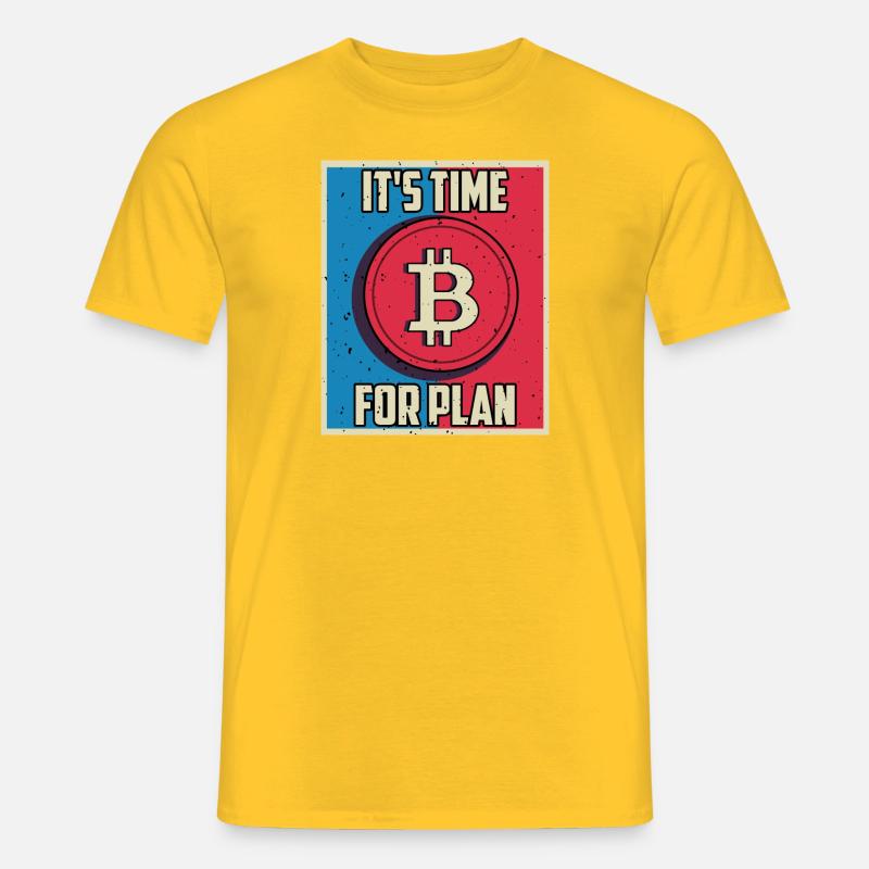 It's time for plan B - T-shirt homme - jaune