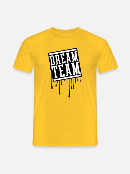 Dream Team - Männer T-Shirt - Gelb
