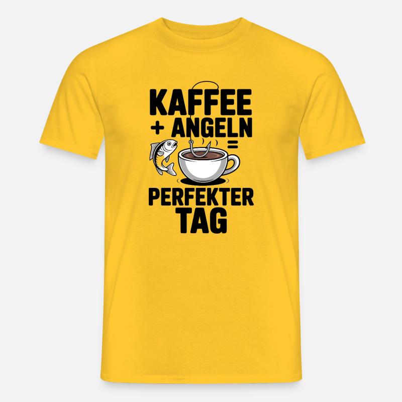 Angler Geschenk Perfekte Geschenkidee - Männer T-Shirt - Gelb