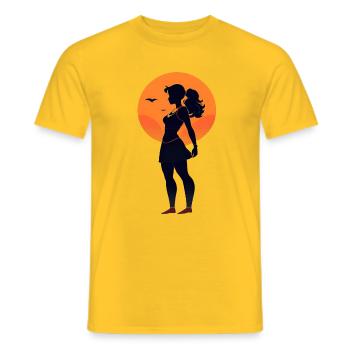 Beach Girl - Männer T-Shirt - Gelb - Vorne - AI Model Male 178 dark (178cm)