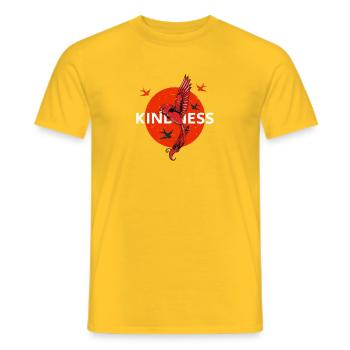 Kindness - Männer T-Shirt - Gelb - Vorne - AI Model Male 178 dark (178cm)
