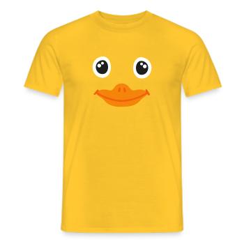 Duck costume - Men's T-Shirt - yellow - Front - AI Model Male 178 dark (178cm)