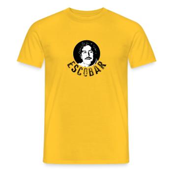 ESCOBAR - Männer T-Shirt - Gelb - Vorne - AI Model Male 178 dark (178cm)