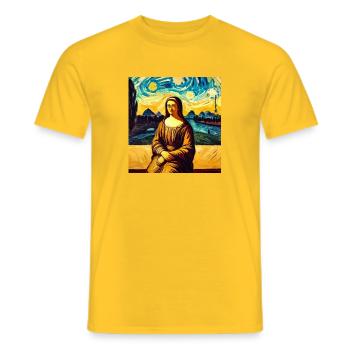 Noma Lisa - Männer T-Shirt - Gelb - Vorne - AI Model Male 178 dark (178cm)