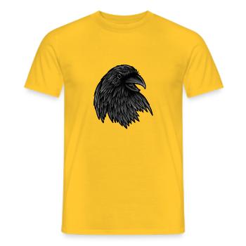 Raven Raven - T-shirt homme - jaune - Devant - AI Model Male 178 dark (178cm)