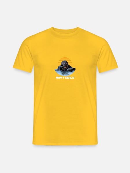 Navy Seals Rescue Diver - Men's T-Shirt - yellow