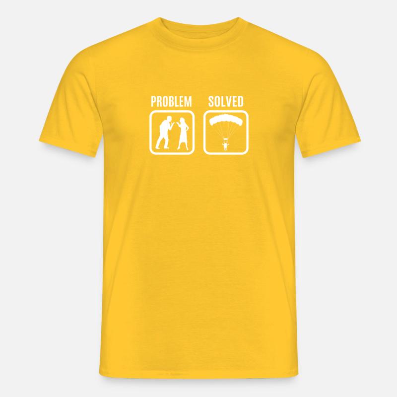 Paragliding - Männer T-Shirt - Gelb