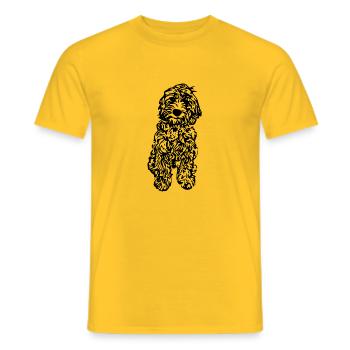 Cockapoos - T-shirt homme - jaune - Devant - AI Model Male 178 dark (178cm)
