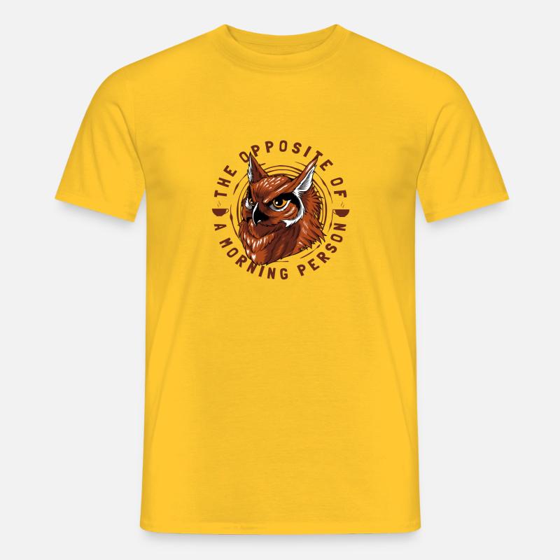 Früfaufsteher sehen anders aus - Männer T-Shirt - Gelb