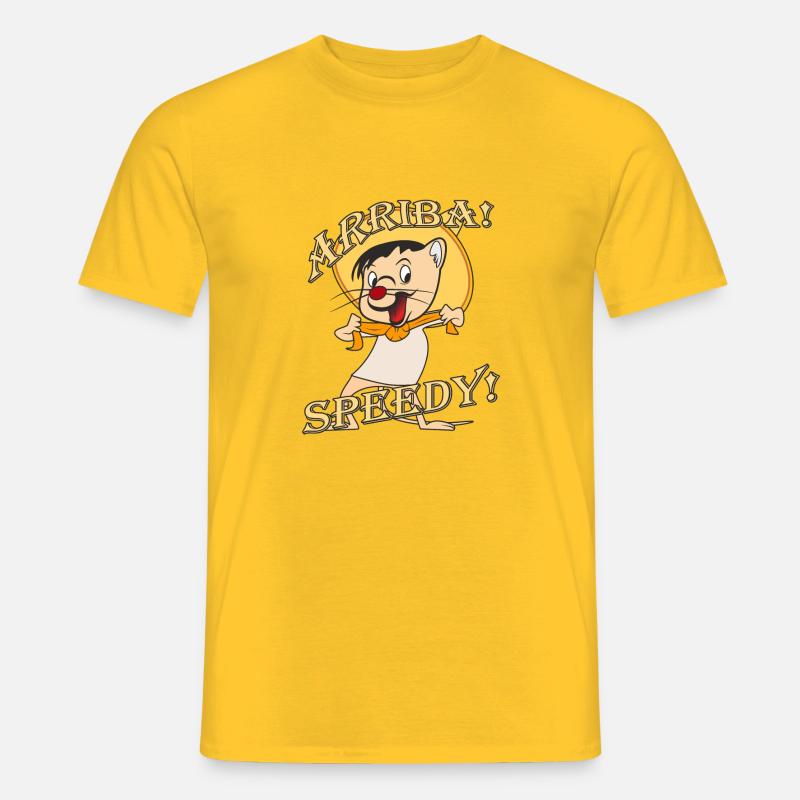 Maus Mexico ARRIBA SPEEDY - Männer T-Shirt - Gelb