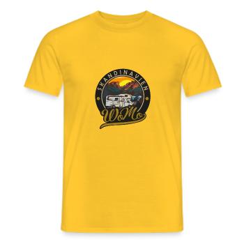 Skandinavien Womo - Männer T-Shirt - Gelb - Vorne - AI Model Male 178 dark (178cm)