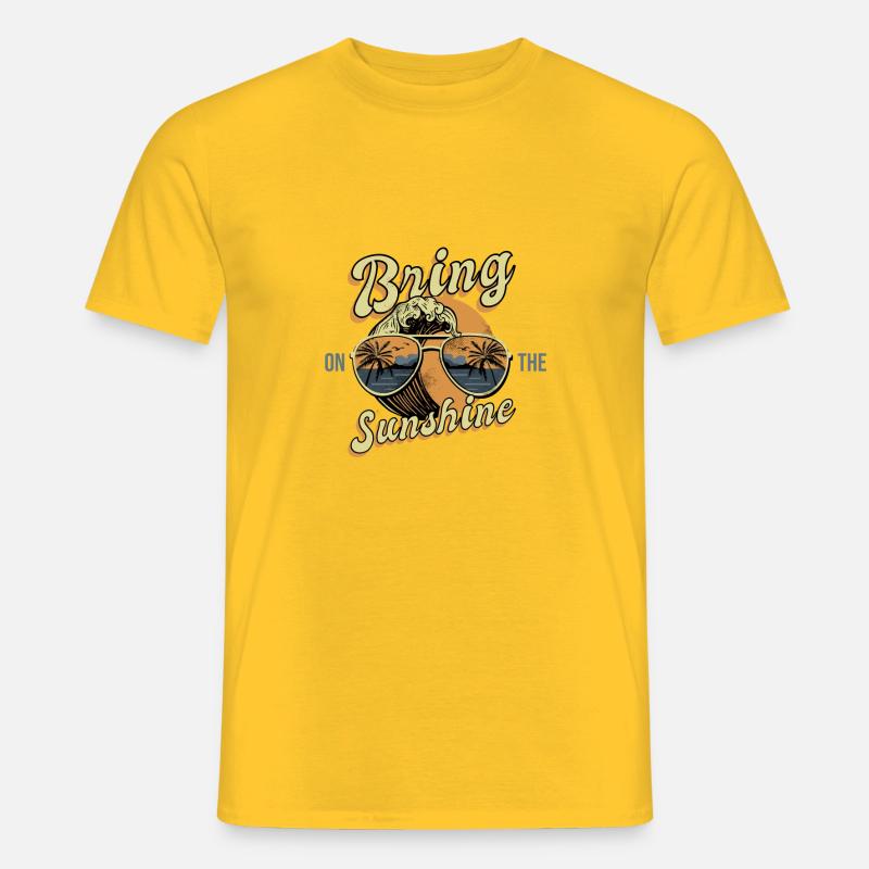 Bringen Sie den Sonnenschein mit - Männer T-Shirt - Gelb
