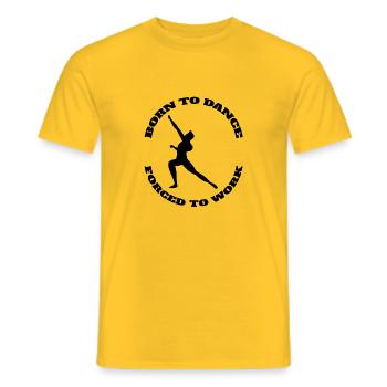 Ballet Dancer Dance Class Gift Dance Ballerina - Men's T-Shirt - yellow - Front - AI Model Male 178 dark (178cm)