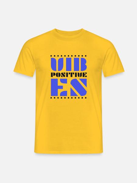 Positive Vibes - Men's T-Shirt - yellow