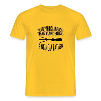 Gärtner Vater Geschenk Hobbygärtner Dad Garten - Männer T-Shirt - Gelb - Vorne - AI Model Male 178 dark (178cm)